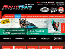 Tablet Screenshot of northmiamimotorsports.com